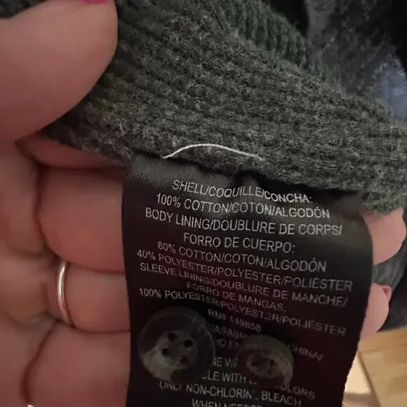 Voyager Flannel Long Sleeve Shirt Mens XL Blue Black Plaid Fleece Lined Causal - Picture 4 of 5